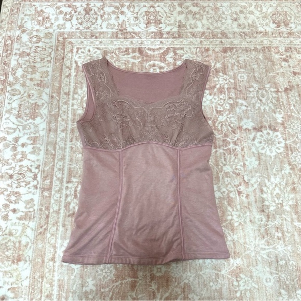 Lavender Lace Shapewear Compression Tank Top